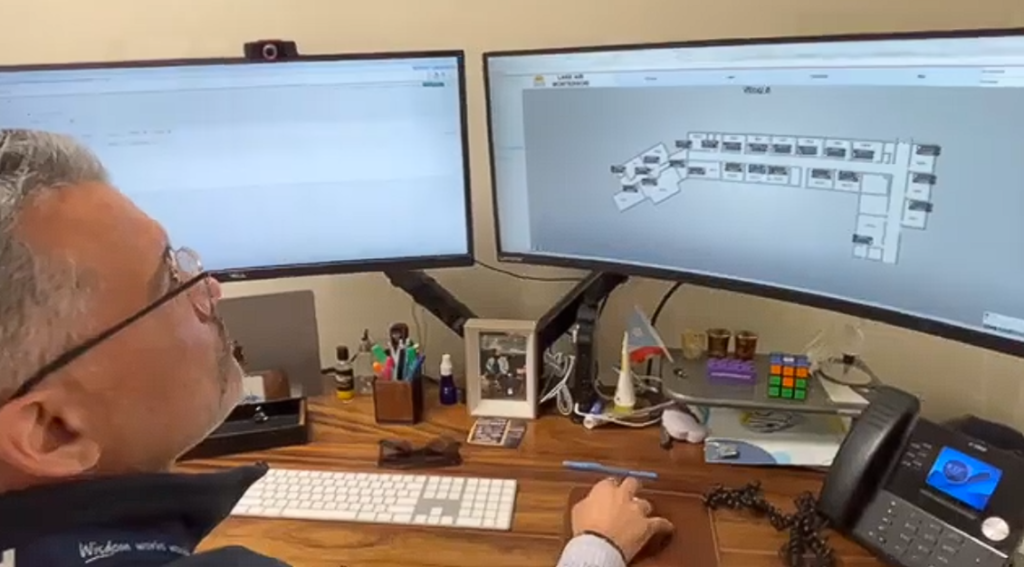 employee monitoring cleaning robots