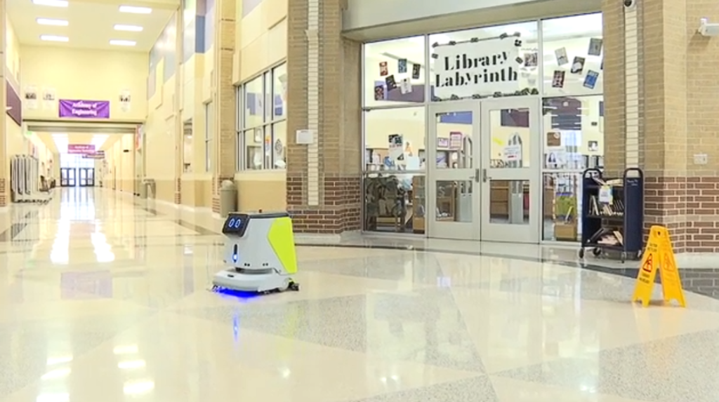 robots that clean schools